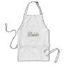 Bride with bling apron