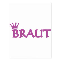 bride with crown icon post cards
