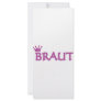 bride with crown icon rack card