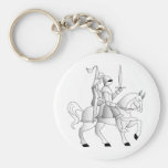 Bride with Knight in Shining Armour Key Chain