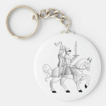Bride with Knight in Shining Armour Key Chain
