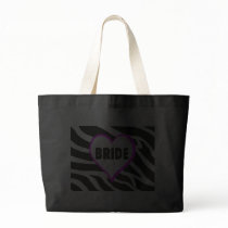 Bride  Zebra Stripes Canvas Bags