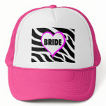 Bride  Zebra Stripes hats
