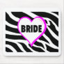 Bride  Zebra Stripes Mouse Pad
