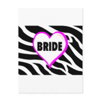 Bride (Zebra Stripes) Post Card