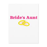 Bride's Aunt / Bride's Auntie postcards