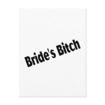 Brides Bitch Black Postcard