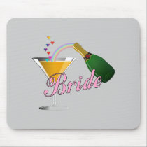 Brides Champagne Toast mousepads