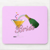 Brides Champagne Toast mousepads