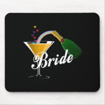 Brides Champagne Toast mousepads