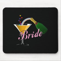 Brides Champagne Toast mousepads