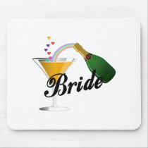 Brides Champagne Toast mousepads