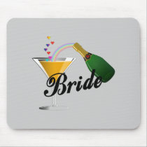 Brides Champagne Toast mousepads