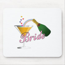 Brides Champagne Toast mousepads