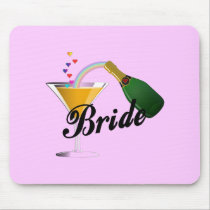 Brides Champagne Toast mousepads