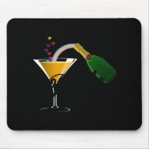 Brides Champagne Toast mousepads