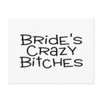 Brides Crazy Bitches Postcard