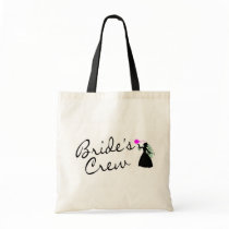 Brides Crew (Bride Blk) Canvas Bags