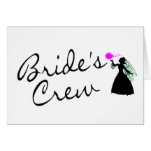 Brides Crew (Bride Blk) Cards