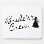 Brides Crew Bride (Blk) Mousepads