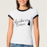 Brides Crew Bride (Blk) t-shirts