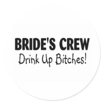 Brides Crew Drink Up Bitches Black