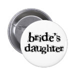 Bride's Daughter Black Text Button