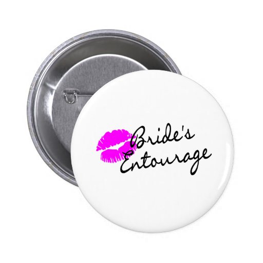 Brides Entourage (Kiss) Button