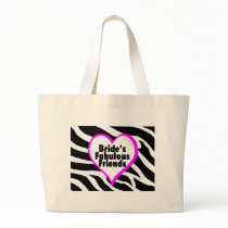 Brides Fabulous Friends Zebra Stripes Tote Bag
