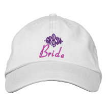 Bride's Hat - with custom initials Baseball Cap