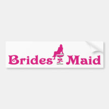 Brides Maid Bumper Sticker