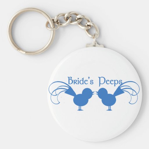 Bride's Peeps/ Blue Key Chains