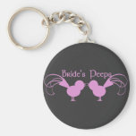 Bride's Peeps/ Pink Key Chain