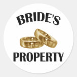 Bride's Property Sticker