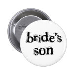 Bride's Son Black Text Button