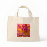 BRIDESMAID bag Pink Dahlia Wedding Party Tote Bag