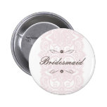 Bridesmaid Button-Vintage Bloom