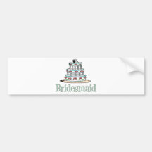 Bridesmaid (Cake) Bumper Stickers