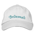 Bridesmaid Cap embroidered hats