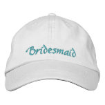 Bridesmaid Cap embroidered hats