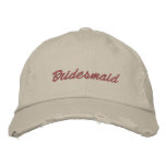 Bridesmaid Cap - embroidered hats