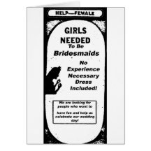 Bridesmaid card