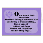 Bridesmaid Card -- Once Upon a Time in Purple