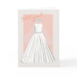 Bridesmaid Card will you be my bridesmaid with wed