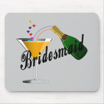 Bridesmaid Champagne Toast mousepads