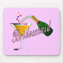 Bridesmaid Champagne Toast mousepads