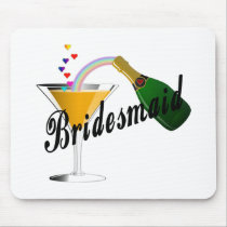 Bridesmaid Champagne Toast mousepads