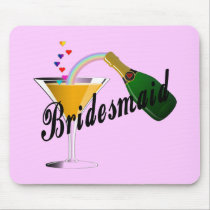 Bridesmaid Champagne Toast mousepads