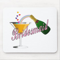 Bridesmaid Champagne Toast mousepads