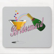Bridesmaid Champagne Toast mousepads